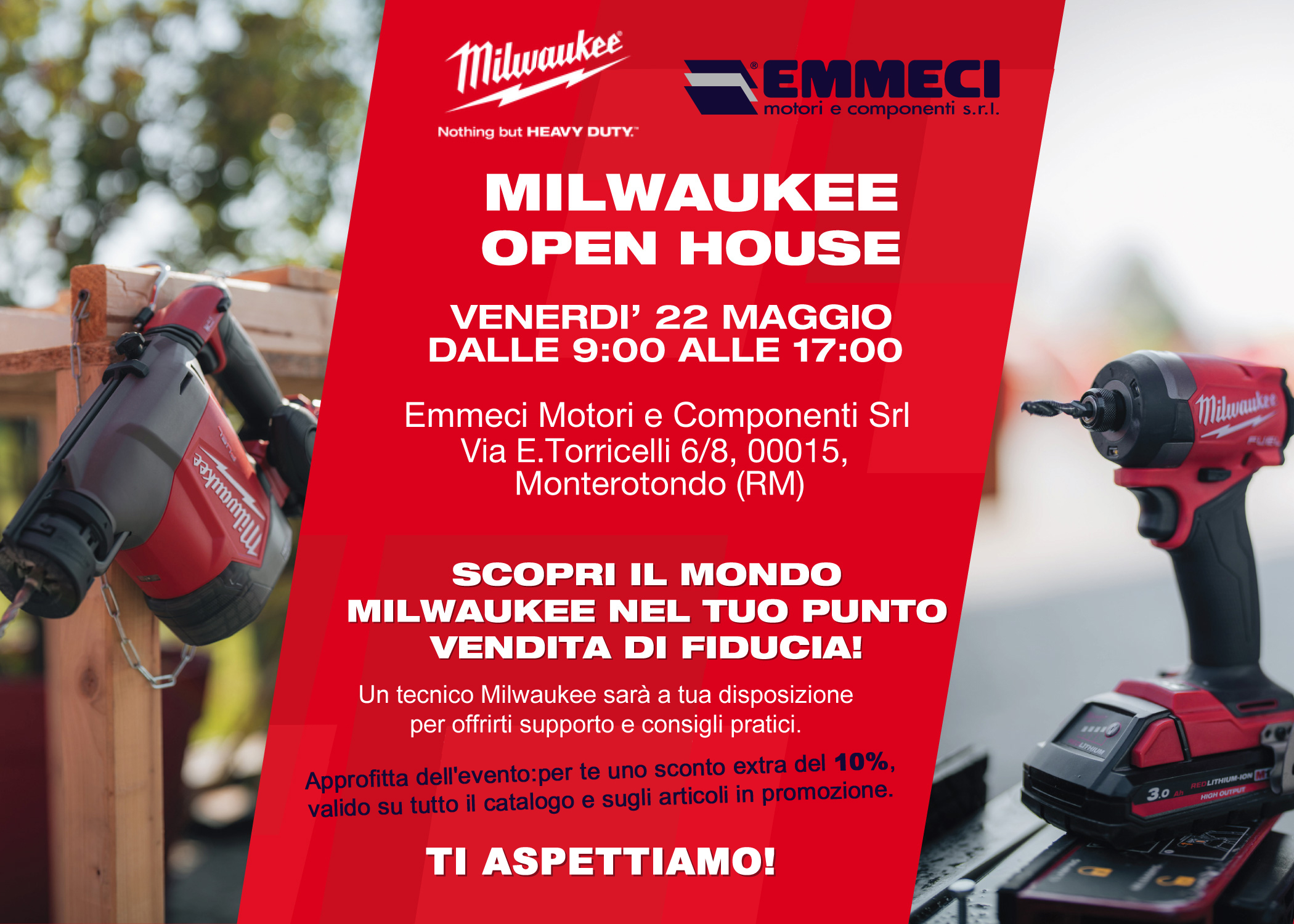 Invito Open House MILWAUKEE 22 Maggio 2026